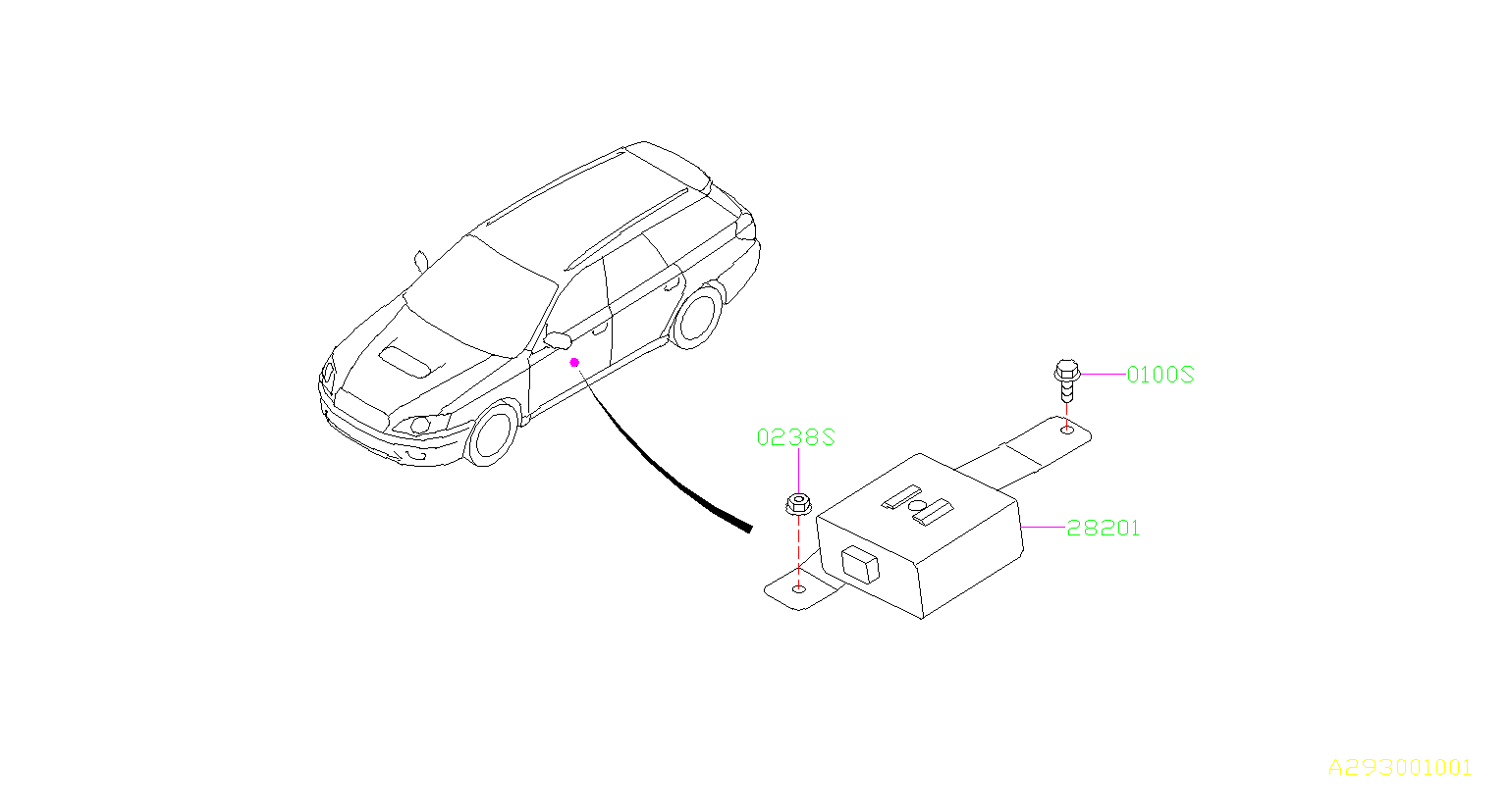 Subaru Outback Tire Pressure Monitoring System Control Module