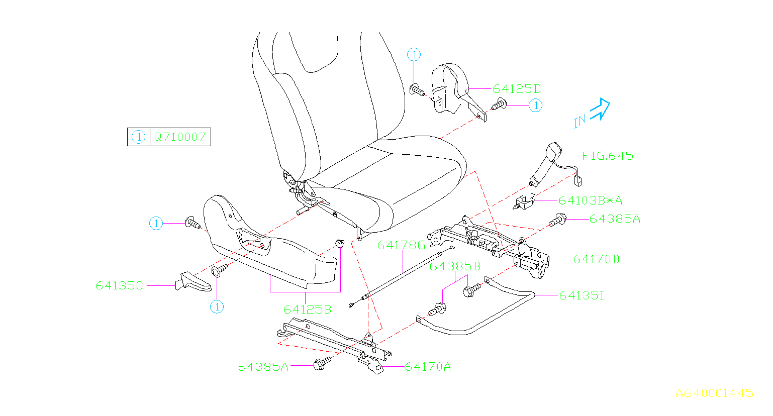 Subaru Impreza Seat Heater Pad (Front) - 64103AG010 | The Autobarn