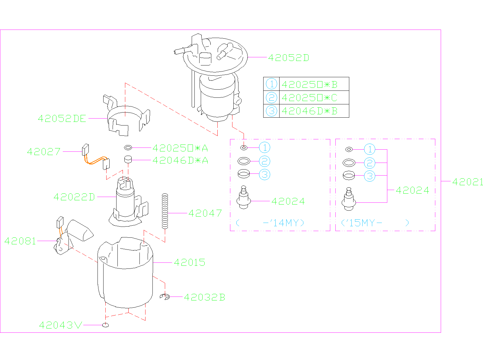 Subaru Forester Pump Fuel. TANK, System, Maintenance, Engine, Cooling