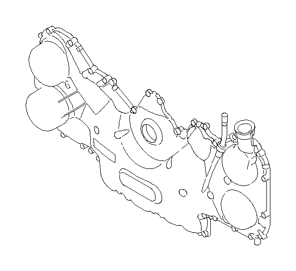 Subaru Legacy Engine Timing Cover Belt Chain Cooling